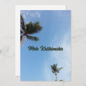 Carte de Noël de Mele Kalikimaka (Devant / Derrière)