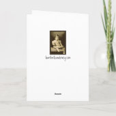 Carte de Noël de "messager" (Dos)