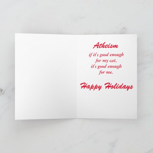 carte de Noël de minou (Intérieur)