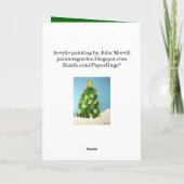 Carte de Noël de mitaine (Dos)