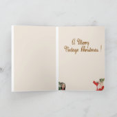 Carte de Noël de mode vintage (Intérieur)