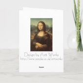 Carte de Noël de Mona Lisa (Dos)