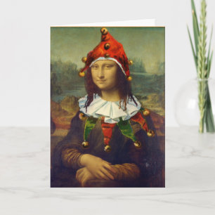 Carte de Noël de Mona Lisa Elf