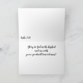 Carte de Noël de naissance Christ (Intérieur)