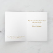 Carte de Noël de nativité (Intérieur)