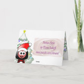 Carte de Noël de neige (Dos)