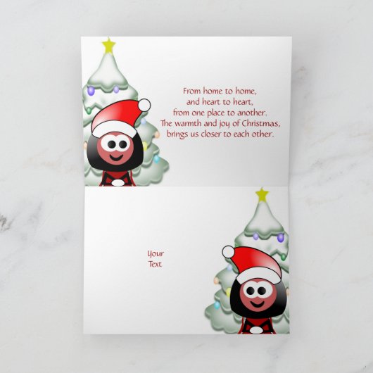 Carte de Noël de neige (Intérieur)