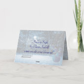 Carte de Noël de neige (Dos)