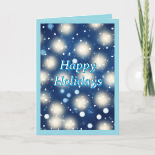 Carte de Noël de neige et de magie