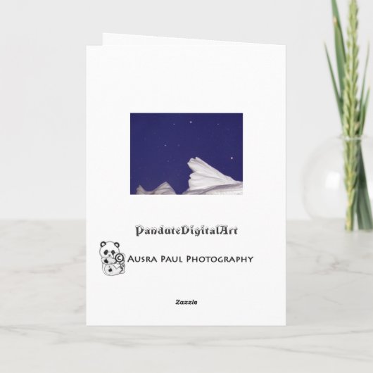 Carte de Noël de neige jaune (Dos)