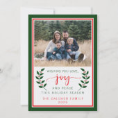 Carte de Noël de Noël 2024 pour Noël à la famille (Devant)