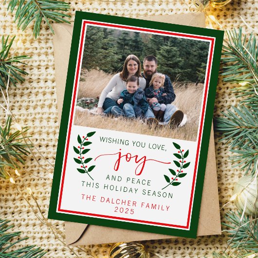 Carte de Noël de Noël 2024 pour Noël à la famille