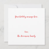 Carte de Noël de Noël à thème (Dos)