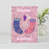 Carte de Noël de Noël à un couple (Debout devant)