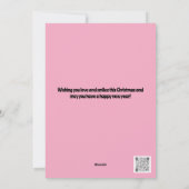 Carte de Noël de Noël à un couple (Dos)