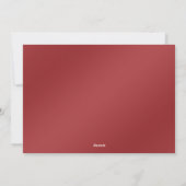 Carte de Noël de Noël au ruban rouge (Dos)