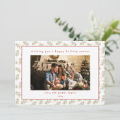 Carte de Noël de Noël avec photo (Debout devant)