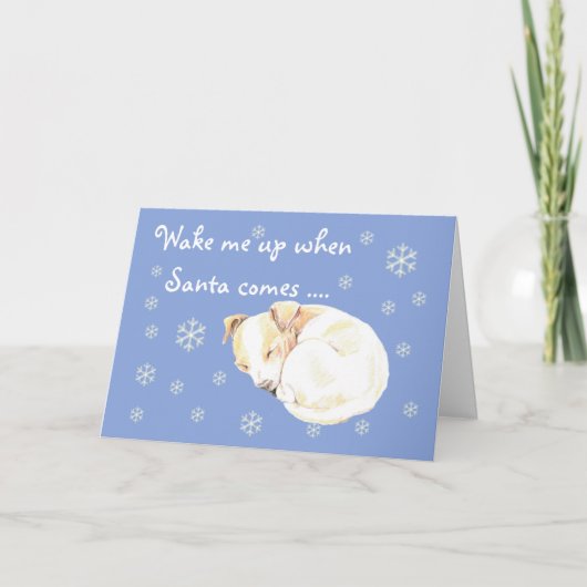 Carte de Noël de Noël bleu mignonne chaise neigeus (Devant)