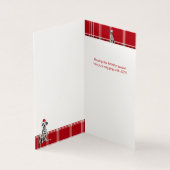 Carte de Noël de Noël de Chien de Père Noël de Dal (Inside)