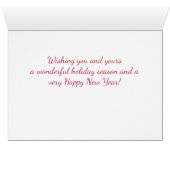 Carte de Noël de Noël de couchage de chats mignons (Intérieur Horizontal (Bas))