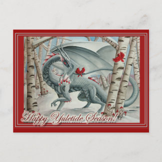 Carte de Noël de Noël de dragon