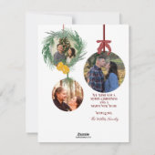 Carte de Noël de Noël de Garland et Bells (Dos)