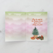 Carte de Noël de Noël de joie et de joie (Intérieur)