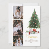 Carte de Noël de Noël de la mignonne moderne (Devant)