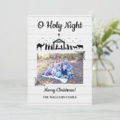 Carte de Noël de Noël de la nativité Shiap (Debout devant)