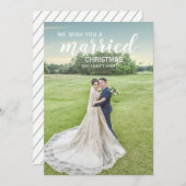 Carte de Noël de Noël de mariage (Devant / Derrière)