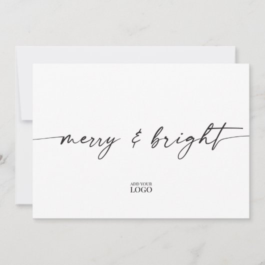 Carte de Noël de Noël de marque moderne (Devant)