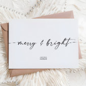 Carte de Noël de Noël de marque moderne