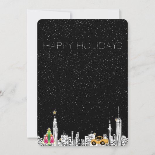 Carte de Noël de Noël de New City (Devant)