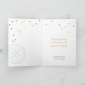 Carte de Noël de Noël Gold de Chalkbord (Intérieur)