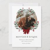 Carte de Noël de Noël Marié Bright Couple (Devant)