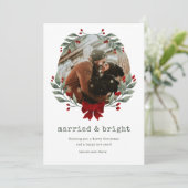 Carte de Noël de Noël Marié Bright Couple (Debout devant)