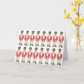 Carte de Noël de Noix Casse-Noisette pour la Chari (Fleur jaune)