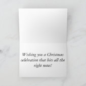 Carte de Noël de notes musicales (Intérieur)