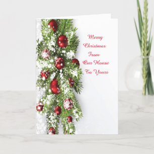 Carte de Noël de notre maison à la vôtre