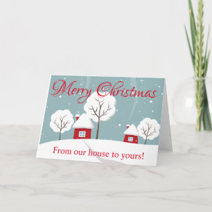 Carte de Noël de notre maison à la vôtre