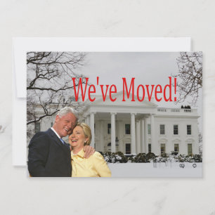 Carte de Noël de nouvelle adresse pour Hillary & B