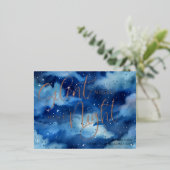 Carte de Noël de nuit sainte silencieuse (Debout devant)