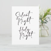 Carte de Noël de nuit silencieuse (Debout devant)