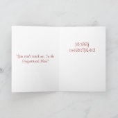 Carte de Noël de pain d'épice (Intérieur)