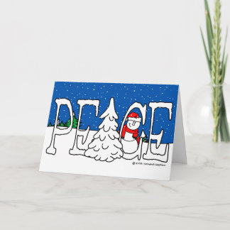 Carte de Noël de paix
