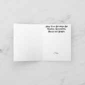 Carte de Noël de Papa Noël ouvrier du bâtiment (Intérieur)