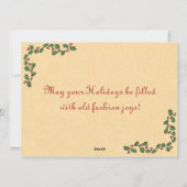 Carte de Noël de patinage de glace (Dos)