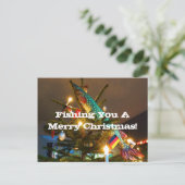Carte de Noël de pêche (Debout devant)