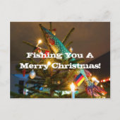Carte de Noël de pêche (Devant)