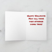 Carte de Noël de pêche Montana Fly (Intérieur)